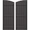 Ekena Millwork Americraft 6-Board (3 Batten) Wood Joined Board-n-Batten Shutters w/Ellipt Top, ARW401BE621X77SMH, PR ARW401BE621X77SMH - alternate 1
